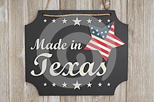 United States of America Made in Texas message photo