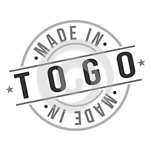 Made in Togo Quality Original Stamp Design Vector Art Tourism Souvenir Round Seal Badge.