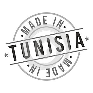 Made in Tunisia Quality Original Stamp Design Vector Art Tourism Souvenir Round Seal badge.