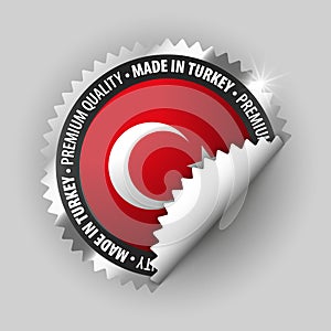 Made in Turkey graphic and label photo