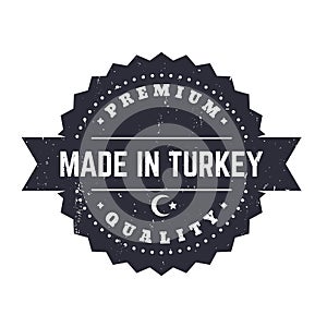 Made in Turkey, vintage badge