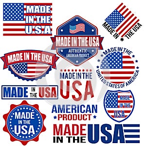 Made in the USA graphics and labels