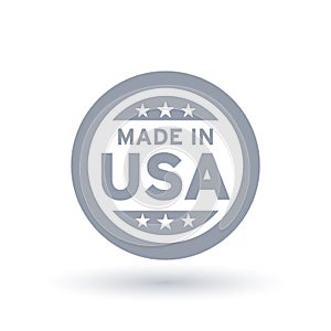 Made in USA icon. American product symbol.