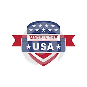 Made in usa label. Vector illustration decorative design