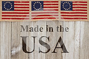 Made in the USA message