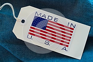 Made in USA paper label