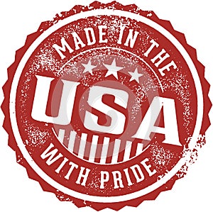 Made in the USA with Pride Emblem