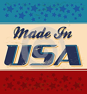 Made in USA retro sign