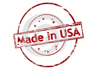 Stamp with text Made in USA