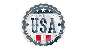 Made In USA Vintage Badge Seal Logo Intro Reveal