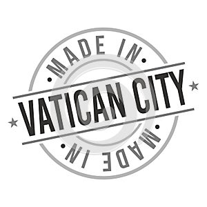 Made In Vatican City. Stamp Rectangle Map. Logo Icon Symbol. Design Certificated.