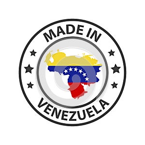 Made in Venezuela icon. Stamp sticker. Vector illustration