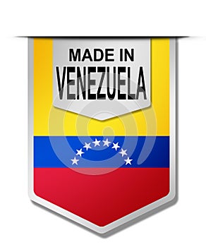 Made in Venezuela word on hanging banner