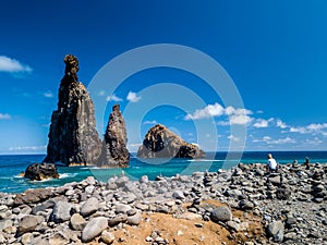 Madeira bridge. Volcanic island