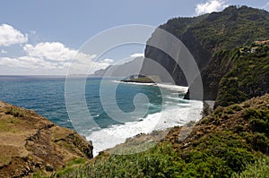 Madeira coast near Faial village, Madeira, Portugal