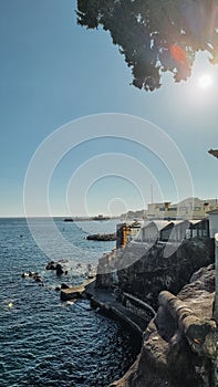 Madeira island beauty nature rocks ocean boats fishermen unbelievable