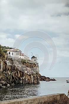 Madeira island beauty nature rocks ocean houses