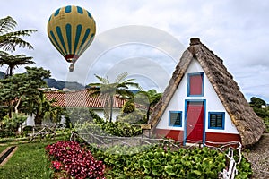 Madeira island, Portugal. Santana rural landscape.