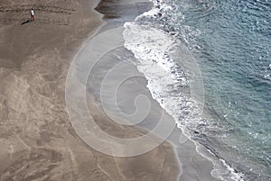 Madeira - Prainha beach with black sand photo