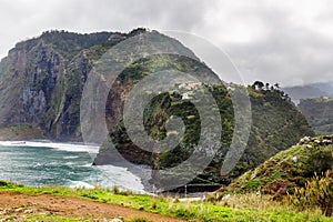 Madeira view from the crane viewpoint on the Guindaste mirador