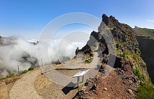 Madeira viewpoint near Pico do Arieiro, Portugal