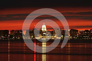 Madison downtown skyline.