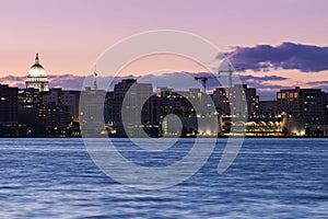 Madison panorama across Lake Monona photo