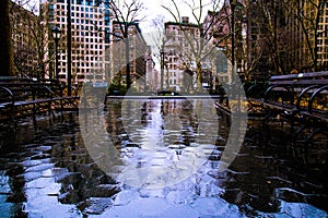 Madison Square Park in the Rain