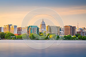 Madison, Wisconsin, USA downtown skyline photo