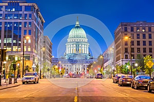 Madison, Wisconsin, USA state capitol