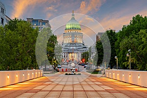 Madison, Wisconsin, USA state Capitol Building