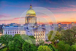 Madison, Wisconsin, USA State Capitol