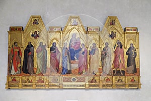 Madonna and Child enthroned between Saints, Basilica of Santa Croce in Florence