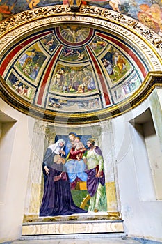Madonna Child Fresco Santa Maria Della Pace Church Rome Italy