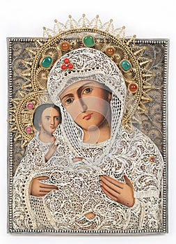 Madonna and child icon