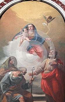 Madonna with Child and Saints