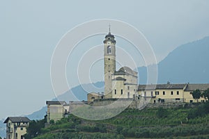 Madonna del Carmine Parish Church. Valtellina, Italy