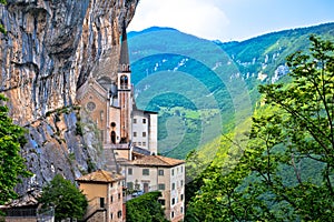 Madonna della Corona church on the rock