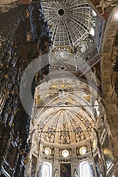 Madonna di Tirano Sondrio, historic sanctuary, interior