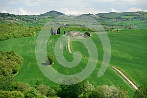 Madonna di Vitaleta Chapel, Val dâ€™Orcia, Tuscany, Italy