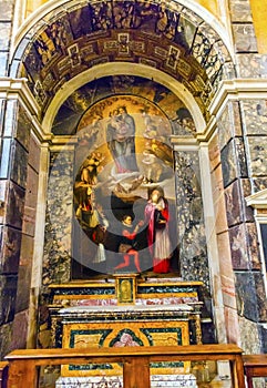 Madonna Mary Altar Santa Maria Della Pace Church Rome Italy