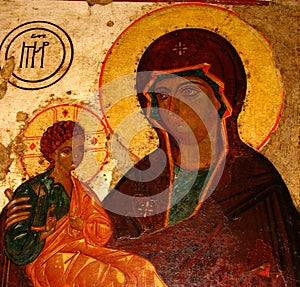 Madonna (mary) and a child (jesus christ)