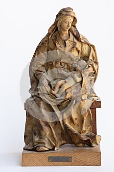 Madonna papier mache statue