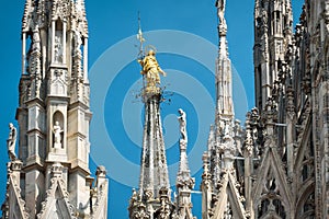 Madonnina atop Milan Cathedral