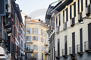 Madonnina street in Milan