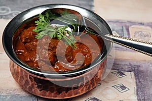 Madras butter beef curry photo