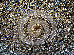 Madrasa-e-Khan mosaic ceiling, Shiraz