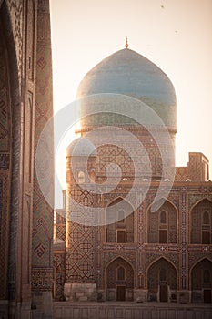 Madrasa entrance in Uzbekistan