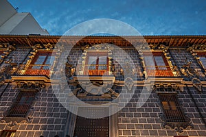 Madrasa Palace (Palacio de la Madraza) at night - Granada, Andalusia, Spain