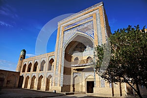 Madrasah of Allakuli Khan, Khiva, Uzbekistan. UNESCO monument